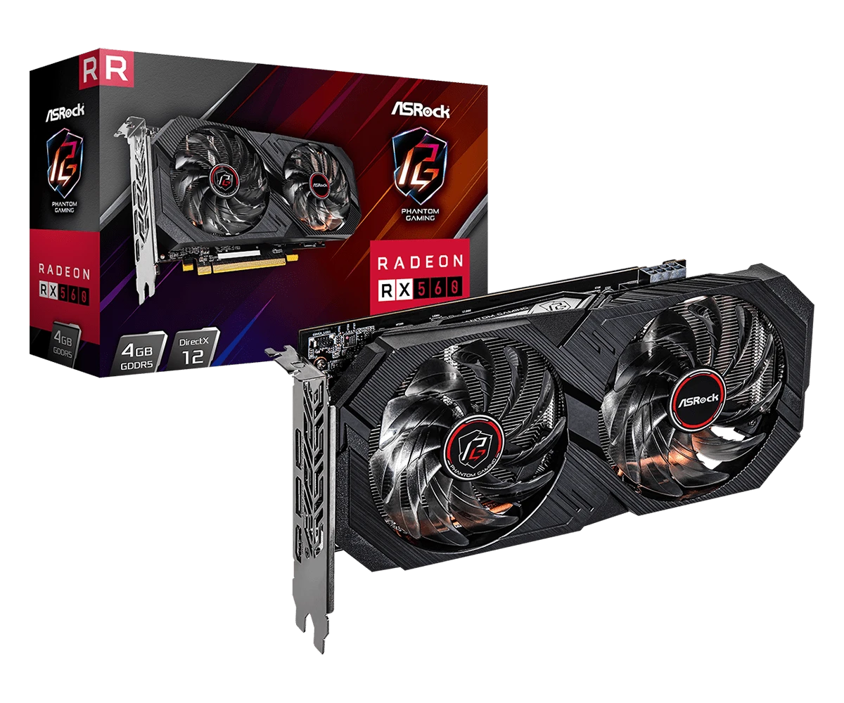 ASRock AMD Radeon RX 560 Phantom Gaming Elite 4GB